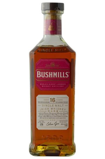Bushmills Single Malt Irish Whiskey 16 Year Old Matured in Three Woods