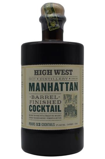 High West Distillery Barrel Manhattan Finished Cocktail
