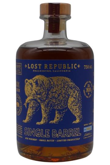 Lost Republic Distilling Co. Single Barrel Rye Cask Strength