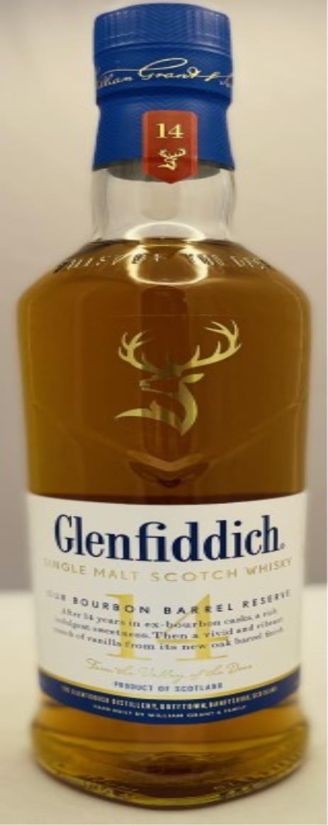 Glenfiddich 14 Year Bourbon Barrel Reserve Single Malt Scotch Whisky