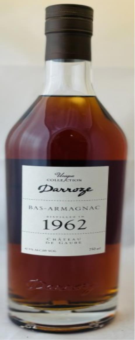 Francis Darroze Vintage 1962 Bas-Armagnac Unique Collection Chateau de Gaube