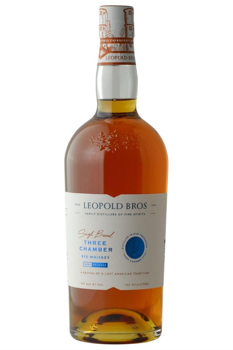 Leopold Bros. Three Chambers 5 Year Rye Whiskey 2022