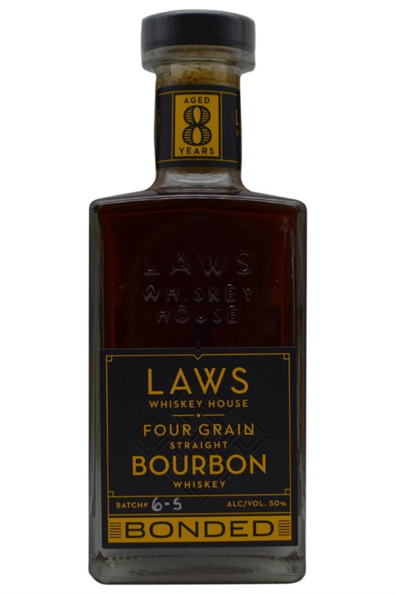 Laws Whiskey House Four Grain 8 Year Bonded Straight Bourbon Whiskey Batch #6-S