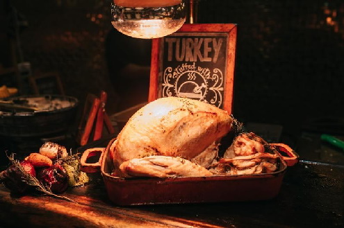 A classic roast turkey